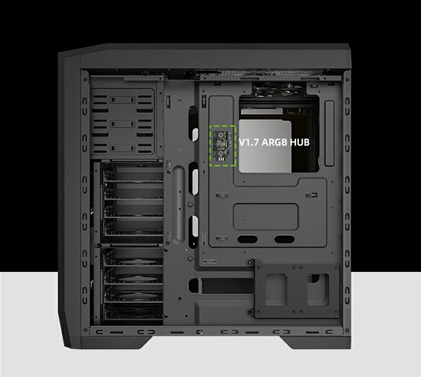 کیس گیمینگ گیم مکس Dragon Knight ARGB رنگ مشکی