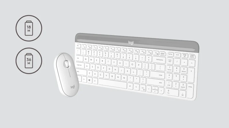کیبورد و موس بی سیم لاجیتک Logitech MK470 Graphite