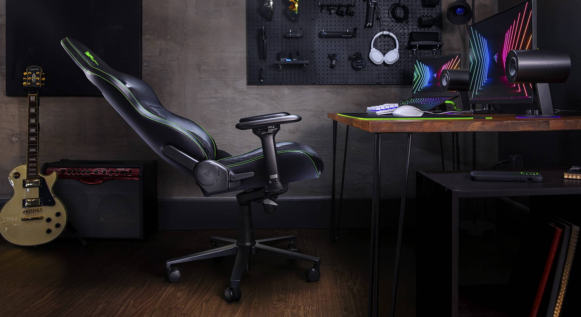 صندلی گیمینگ ریزر Razer Enki X Black-Green
