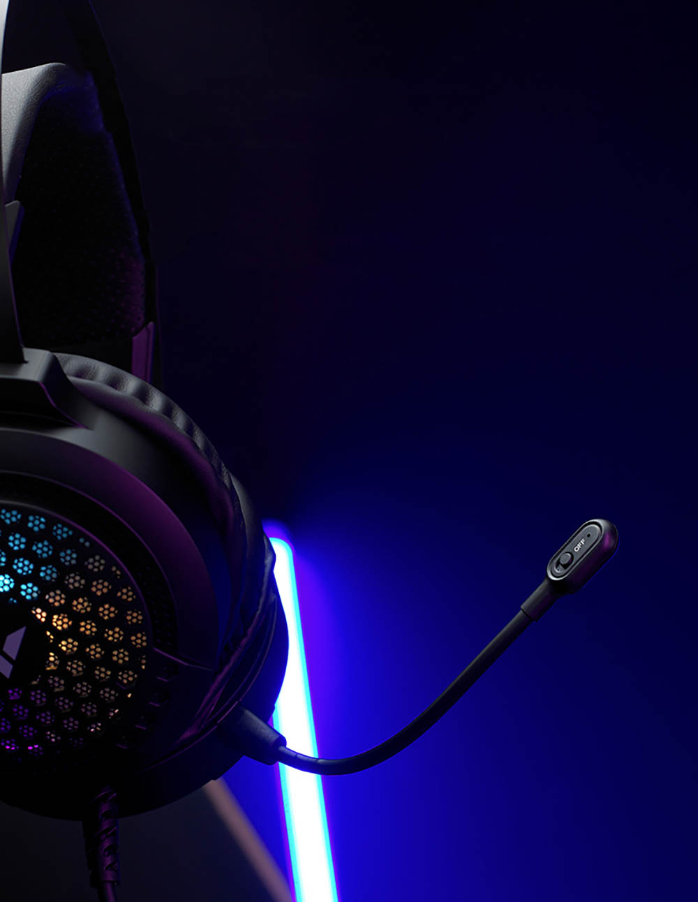 هدست گیمینگ رپو مدل Rapoo Gaming Headset IIIuminated VH120