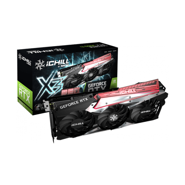 کارت گرافیک اينو تري دي مدل INNO3D GEFORCE RTX3060 TI - ICHILL X3 RED LHR