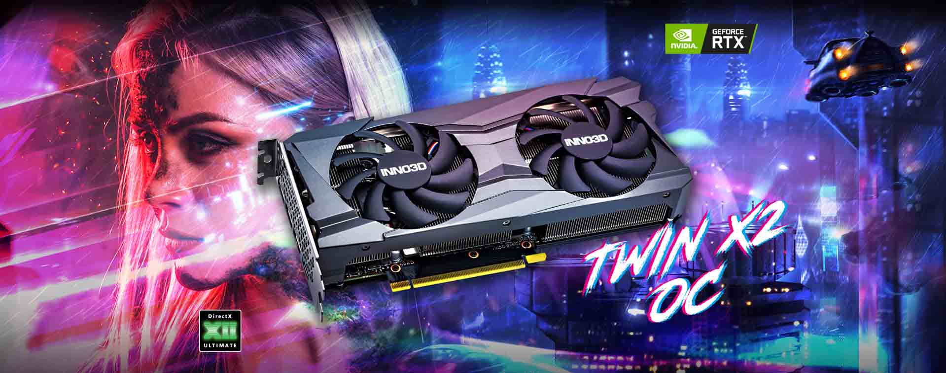 کارت گرافیک اينو تري دي مدل INNO3D GEFORCE RTX3060 - TWIN X2 OC