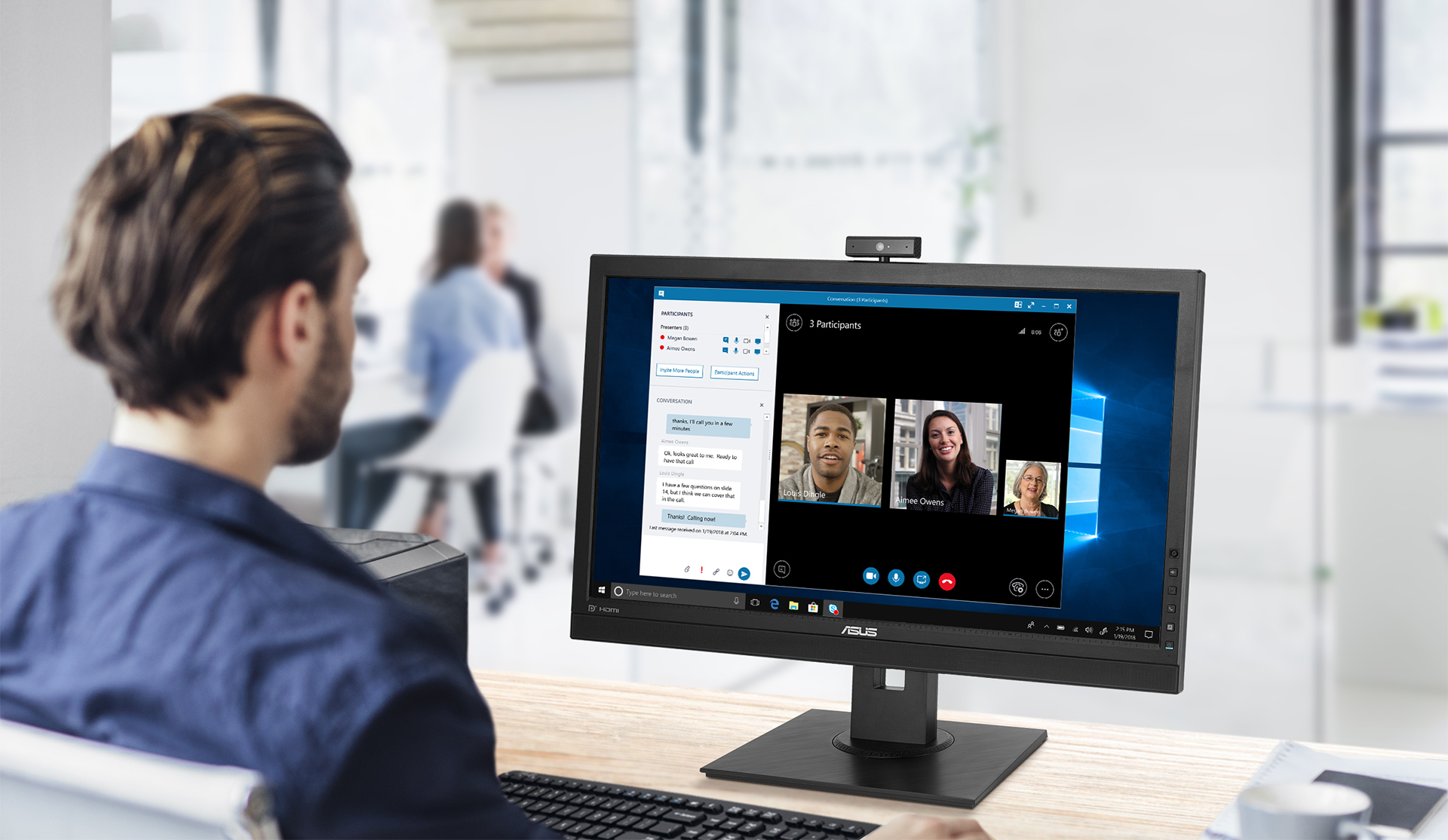 BE24DQLB-Video-Conferencing-Monitor ASUS BE24DQLB