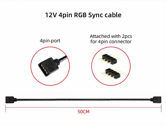 کابل همگام سازی نورپردازی گیم مکس AURA SYNC Cable