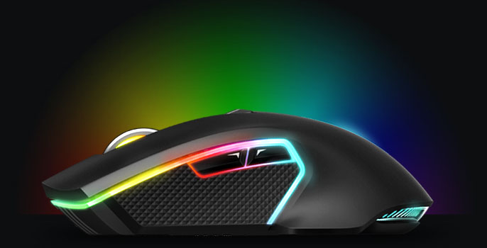 موس گیمینگ رپو مشکی مدل Rapoo Gaming Mouse Wired Wirless V20 PRO