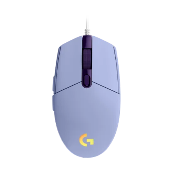 موس گیمینگ لاجیتک مدل Logitech G203 رنگ بنفش