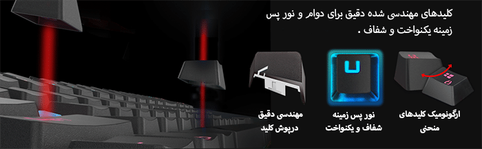 کیبورد گیمینگ ردراگون مدل Redragon K598 Wireless