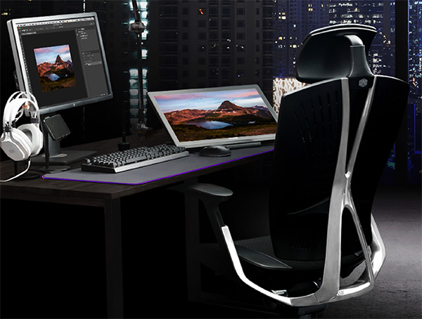 صندلی گیمینگ کولرمستر CoolerMaster ERGO L رنگ مشکی صندلی گیمینگ کولرمستر CoolerMaster ERGO L رنگ مشکی