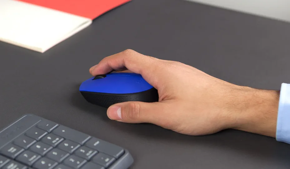 موس بی سیم لاجیتک مدل Logitech M171 Wireless رنگ آبی