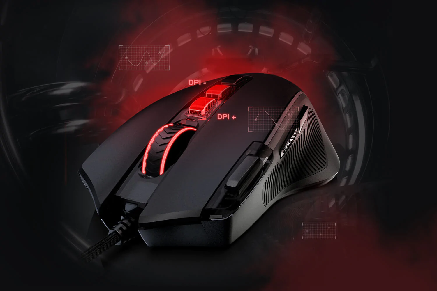 موس گیمینگ ردراگون مدل Redragon M612 Predator RGB