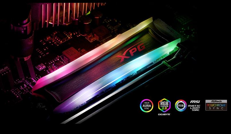 SSD ای دیتا مدل XPG SPECTRIX S40G RGB 256GB 2280