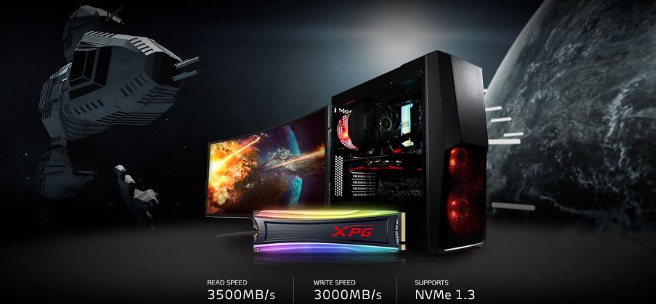 SSD ای دیتا مدل XPG SPECTRIX S40G RGB 256GB 2280