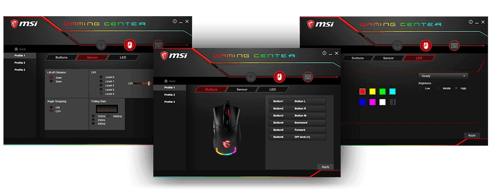 موس گیمینگ ام اس ای مدل MSI CLUTCH GM50 موس گیمینگ ام اس ای مدل MSI CLUTCH GM50