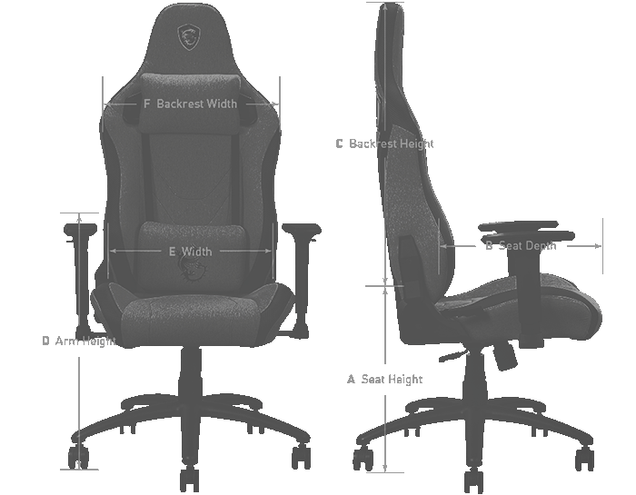صندلی گیمینگ ام اس ای مدل MSI MAG CH130 I FABRIC