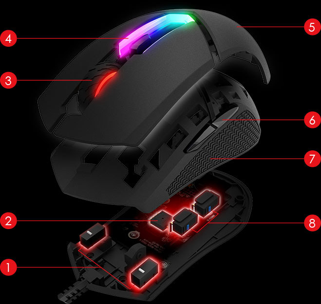 موس گیمینگ ام اس ای مدل MSI CLUTCH GM30