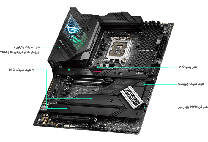 مادربرد راگ ایسوس مدل ASUS Motherboard ROG STRIX Z690-F GAMING WIFI