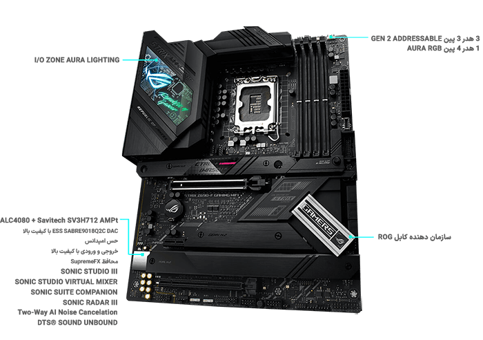 مادربرد راگ ایسوس مدل ASUS Motherboard ROG STRIX Z690-F GAMING WIFI