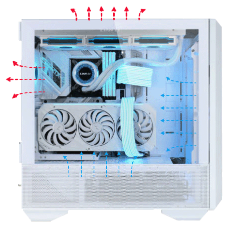 کیس گیمینگ لیان لی مدل Lancool III RGB Black رنگ مشکی