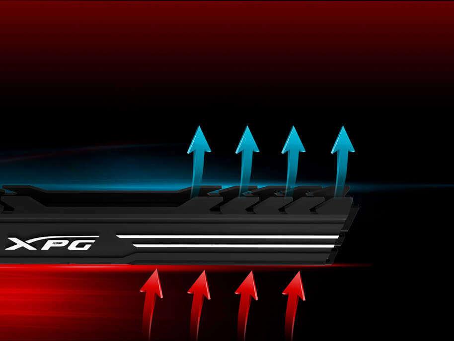 حافظه رم دسکتاپ تک کاناله XPG مشکی مدل GAMMIX D10 DDR4 4GB 2400MHz CL16 حافظه رم دسکتاپ تک کاناله XPG مشکی مدل GAMMIX D10 DDR4 4GB 2400MHz CL16