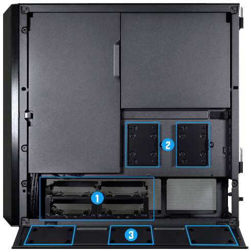 کیس گیمینگ لیان لی مدل Lancool III RGB Black رنگ مشکی