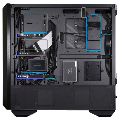 کیس گیمینگ لیان لی مدل Lancool III RGB Black رنگ مشکی