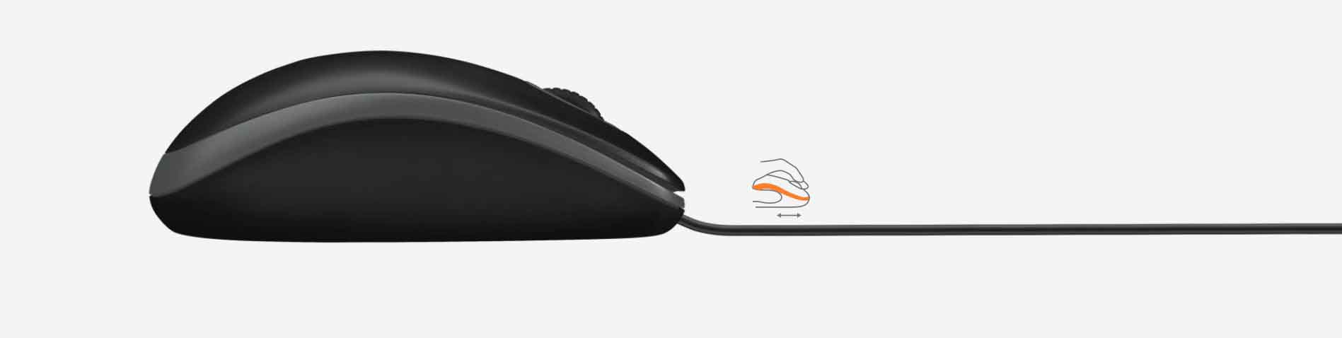 موس گیمینگ لاجیتک مدل Logitech B100