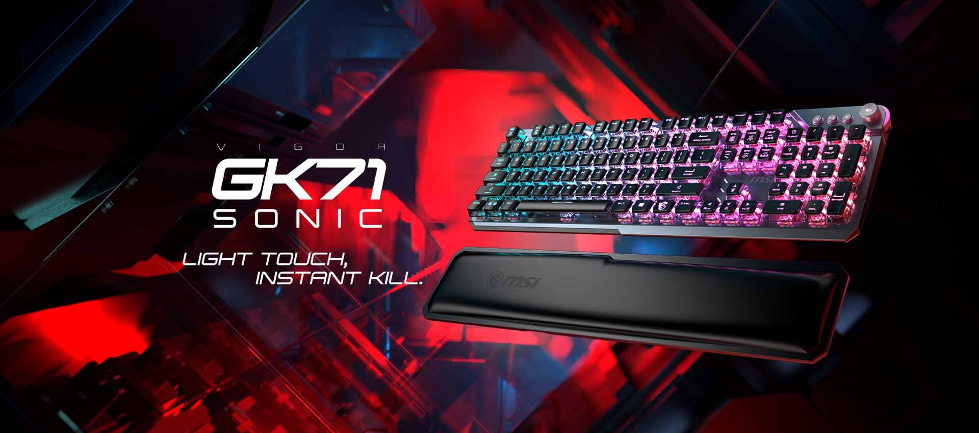 کيبورد گیمینگ ام اس ای مدل MSI VIGOR GK71 Sonic
