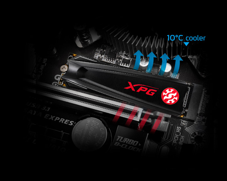 SSD ای دیتا مدل ADATA XPG GAMMIX S5 256GB 2280