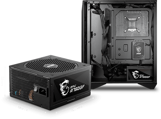 پاور - منبع تغذیه ام اس ای گیمینگ MSI MPG A750GF پاور - منبع تغذیه ام اس ای گیمینگ MSI MPG A750GF