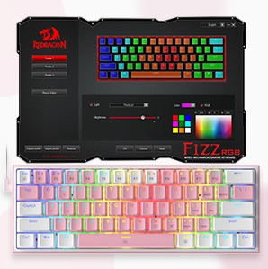 کيبورد گیمینگ ردراگون مدلK617FIZZ W+G کيبورد گیمینگ ردراگون مدلK617FIZZ W+G