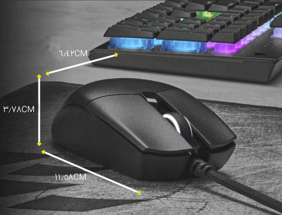 موس گیمینگ کورسیر مدل Corsair KATAR PRO XT موس گیمینگ کورسیر مدل Corsair KATAR PRO XT