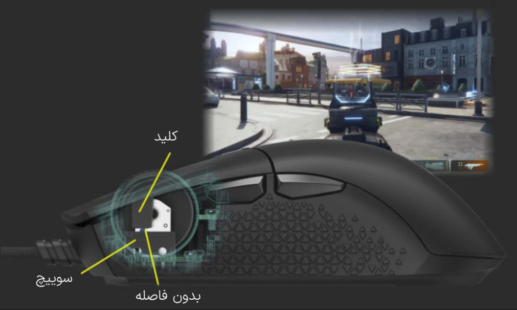 موس گیمینگ کورسیر مدل Corsair KATAR PRO XT موس گیمینگ کورسیر مدل Corsair KATAR PRO XT