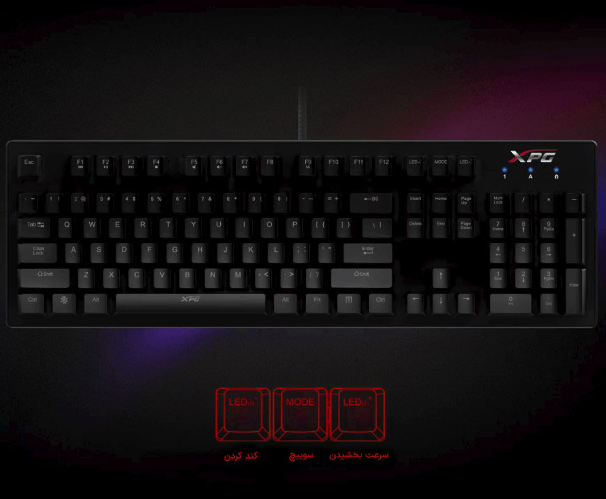 کیبورد گیمینگ ایکس پی جی مدل XPG INFAREX K20