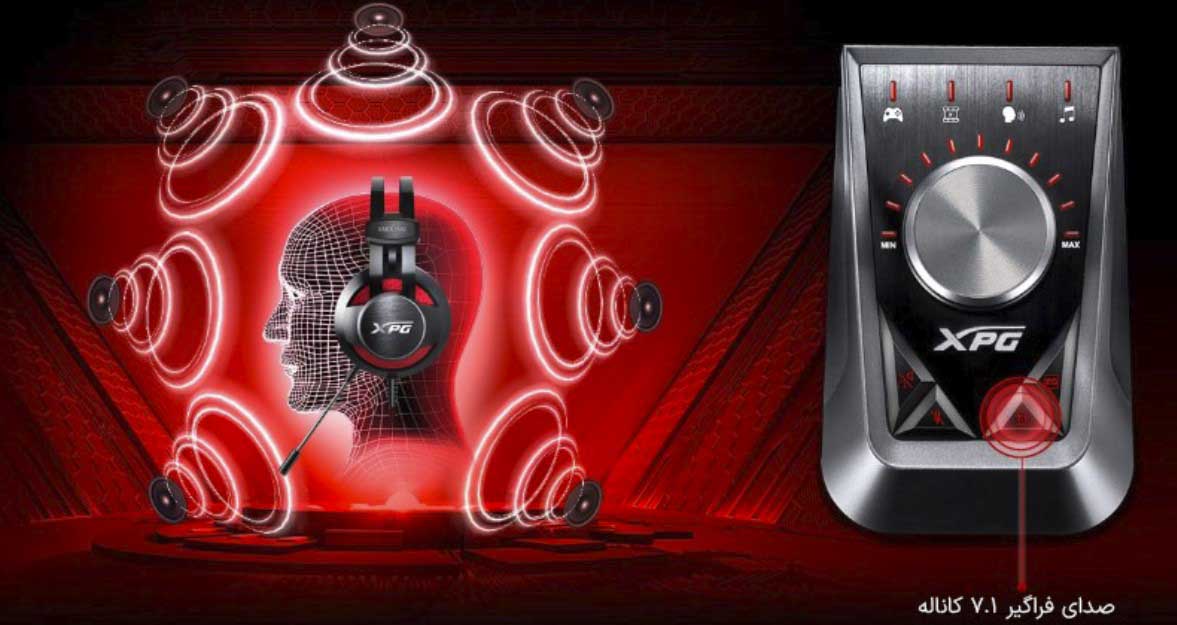 هدست و آمپلی فایر گیمینگ ایکس پی جی مدل EMIX H30 + SOLOX F30 Amplifier هدست و آمپلی فایر گیمینگ ایکس پی جی مدل EMIX H30 + SOLOX F30 Amplifier