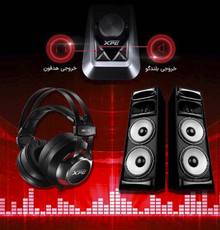 هدست و آمپلی فایر گیمینگ ایکس پی جی مدل EMIX H30 + SOLOX F30 Amplifier هدست و آمپلی فایر گیمینگ ایکس پی جی مدل EMIX H30 + SOLOX F30 Amplifier