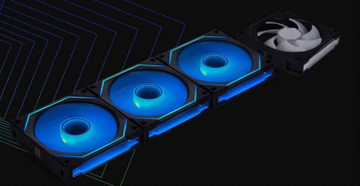 فن کیس لیان لی Lian Li UNI Fan SL-INFINITY Triple رنگ مشکی