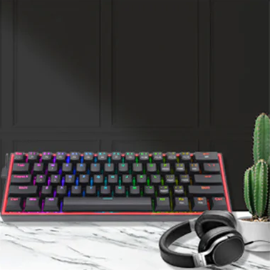 کيبورد گیمینگ ردراگون مدل Redragon Fizz K617 رنگ مشکی کيبورد گیمینگ ردراگون مدل Redragon Fizz K617 رنگ مشکی