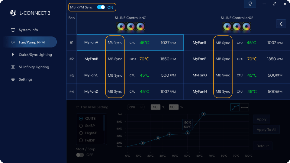 فن کیس لیان لی Lian Li UNI Fan SL-INFINITY Triple رنگ مشکی