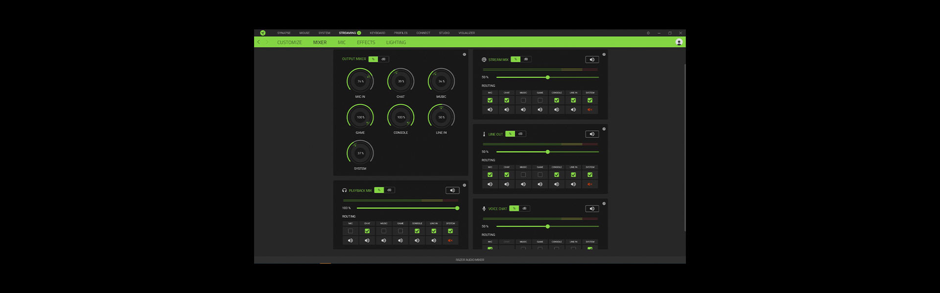 میکسر صدای ریزر مدل Razer Audio Mixer