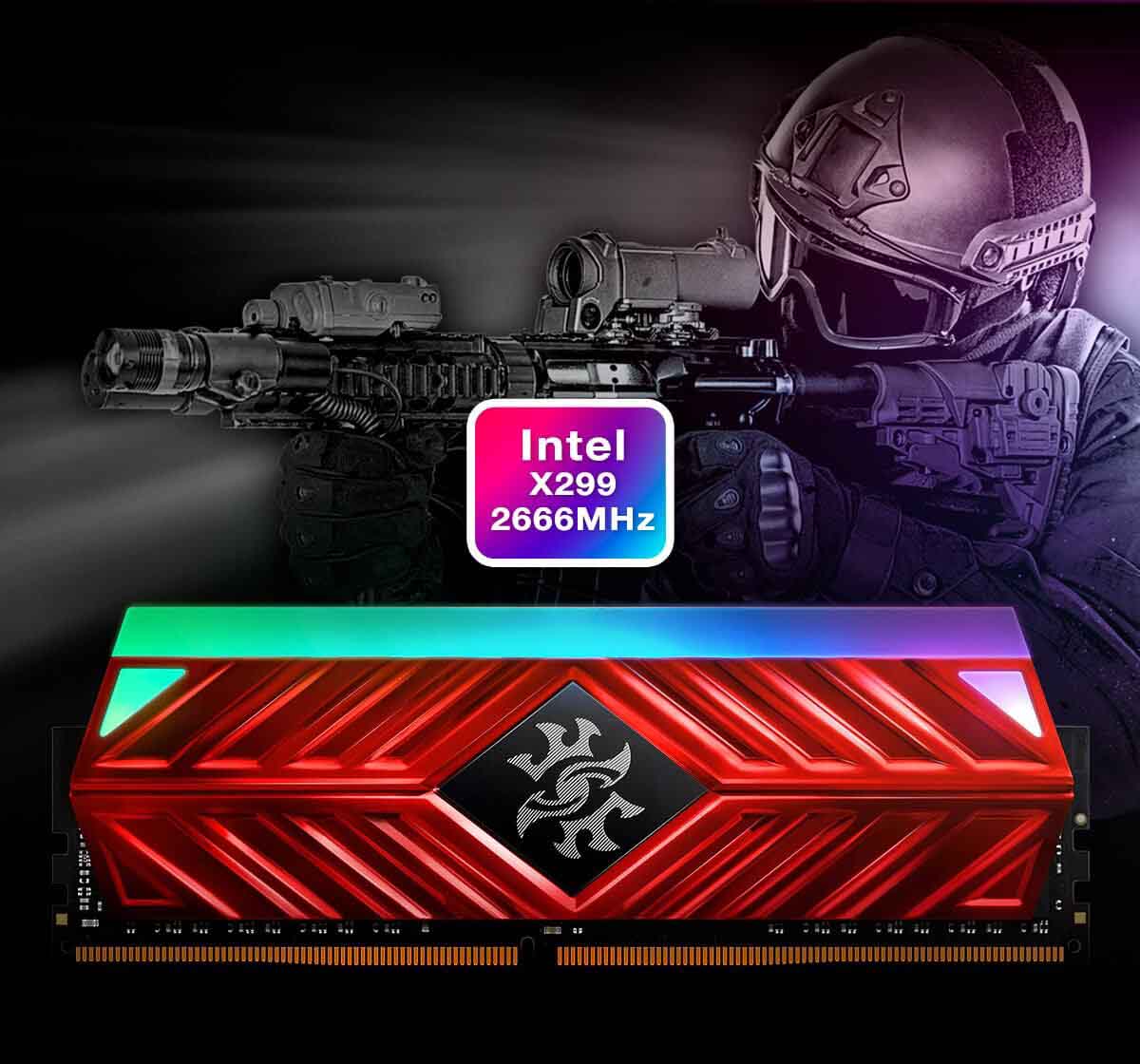 حافظه رم دسکتاپ تک کاناله XPG مدل GAMMIX D41 DDR4 2666MHz حافظه رم دسکتاپ تک کاناله XPG مدل GAMMIX D41 DDR4 2666MHz