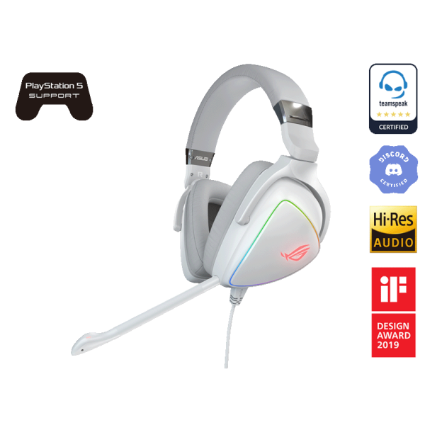هدست گیمینگ ASUS ROG Delta White Edition