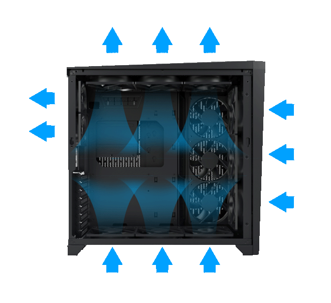 کیس گیمینگ لیان لی Lian Li O11 Air رنگ مشکی