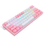 کیبورد گیمینگ ردراگون مدل Redragon Fizz PRO K616 RGB رنگ سفید صورتی