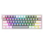 کيبورد گیمینگ ردراگون مدل Redragon Fizz K617 رنگ طوسی سفید