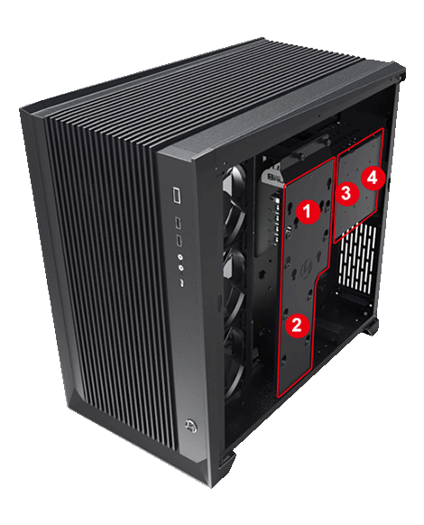 کیس گیمینگ لیان لی Lian Li O11 Air رنگ مشکی