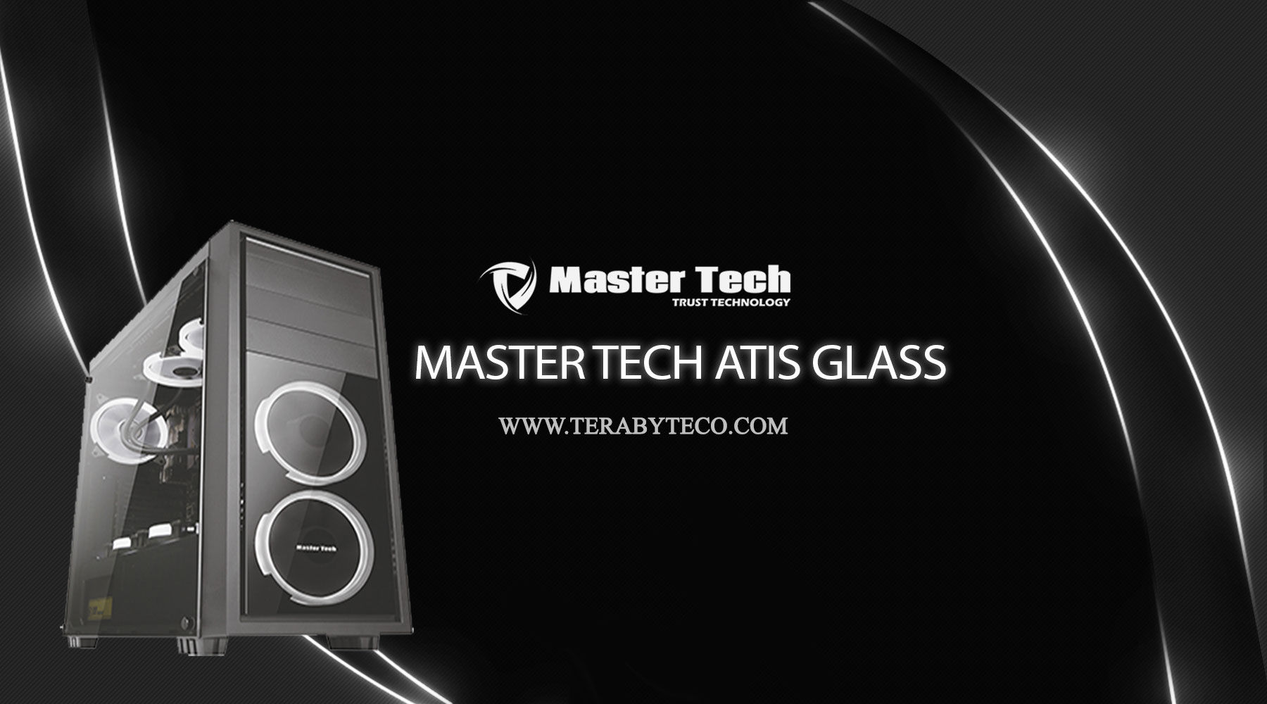 کیس کامپیوتر مسترتک Master Tech Atis Glass کیس کامپیوتر مسترتک Master Tech Atis Glass