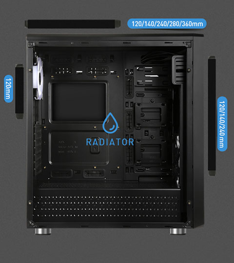 کیس کامپیوتر مسترتک Master Tech T500 HACKER