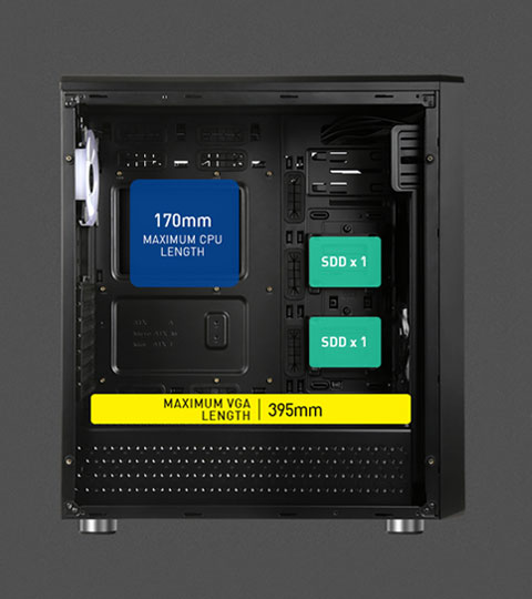 کیس کامپیوتر مسترتک Master Tech T500 HACKER