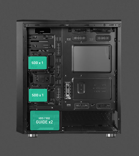 کیس کامپیوتر مسترتک Master Tech T500 HACKER