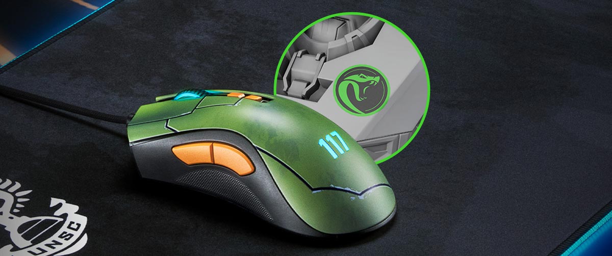 موس گیمینگ ریزر Razer DeathAdder V2 Halo Infinite Edition